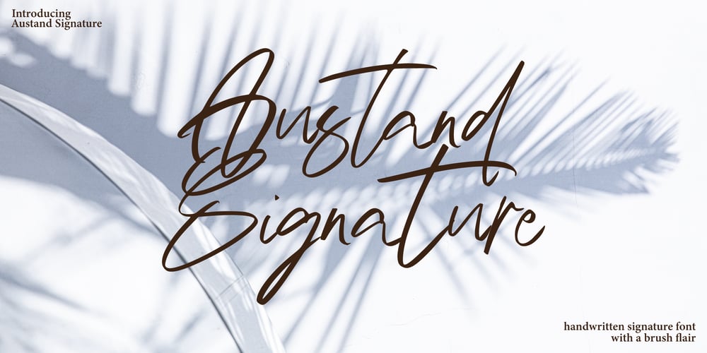 Austand Signature font