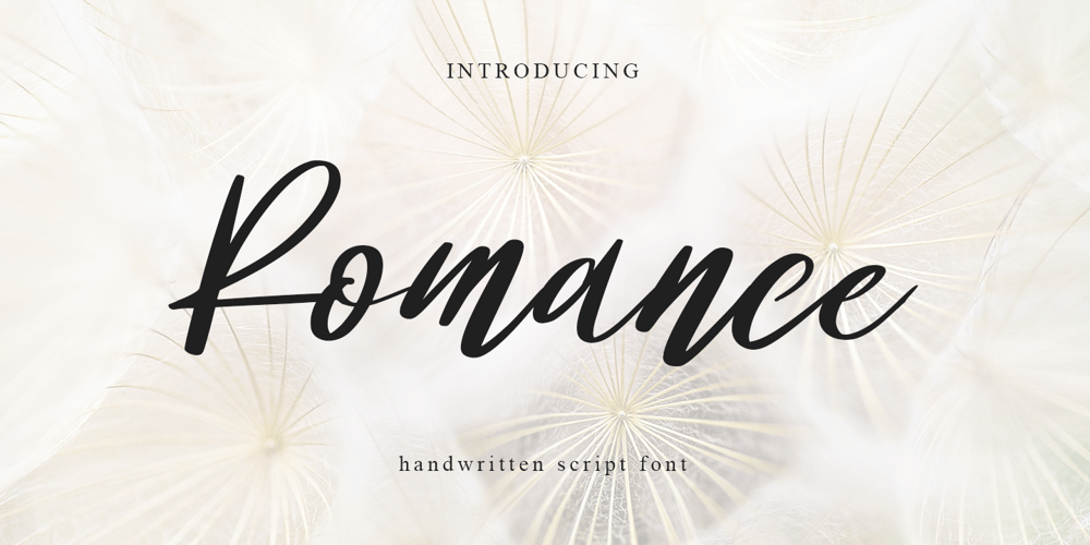 Romance font