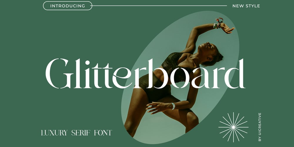Glitterboard font
