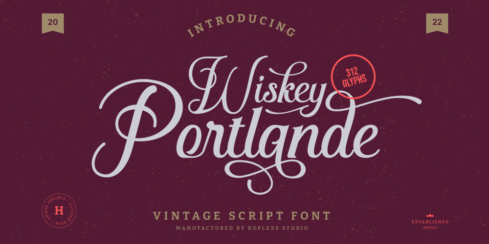 Wiskey Portlande font