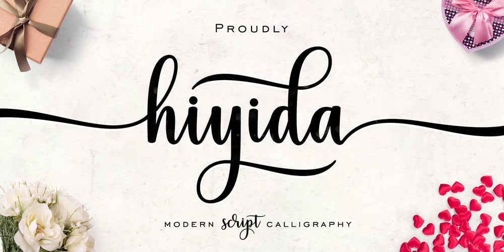 Hiyida Script font