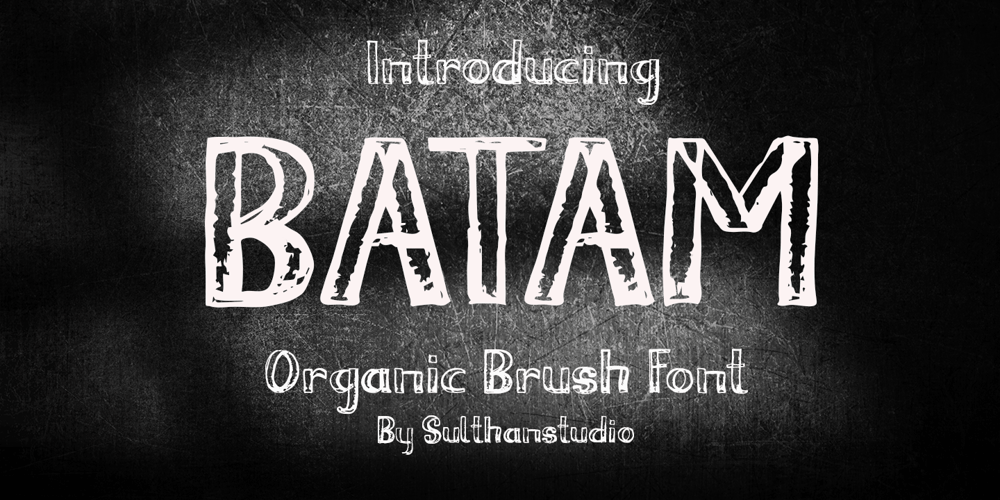 Batam Brush font