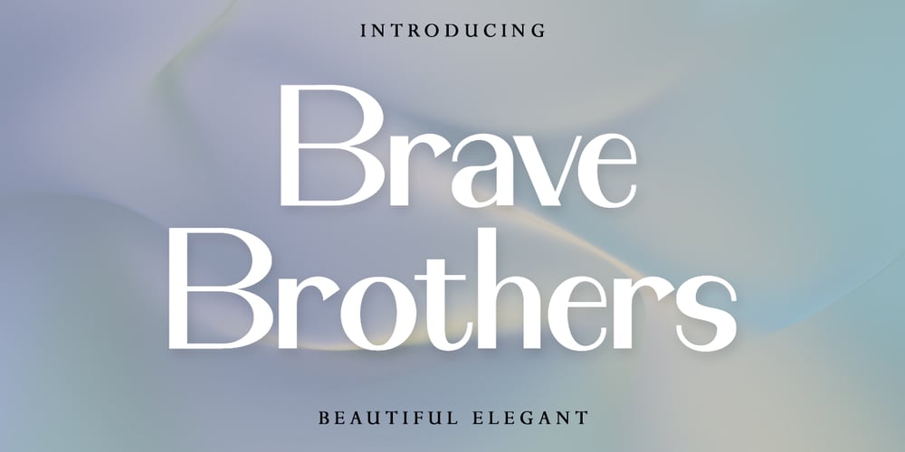 Brave Brothers font