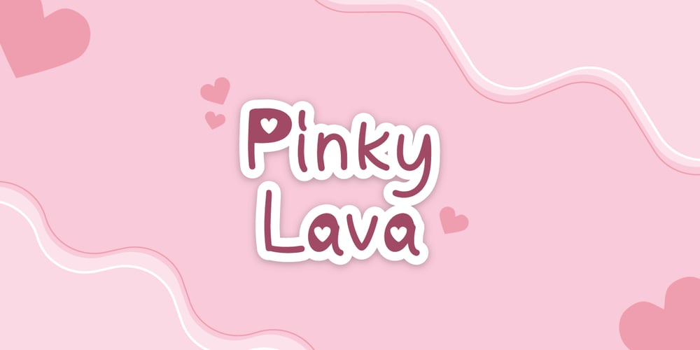 Pinky Lava font