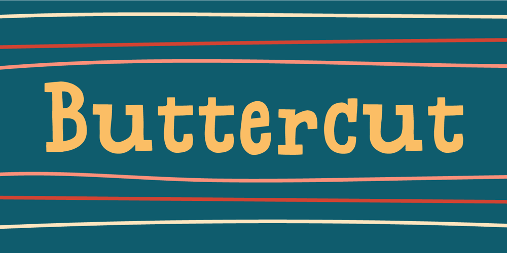 Buttercut font