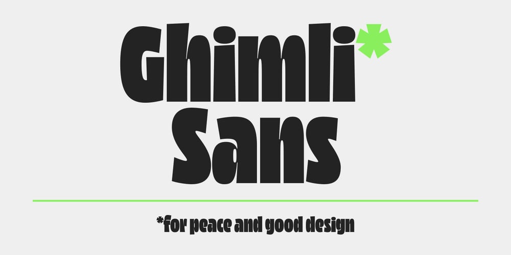 Ghimli Sans font