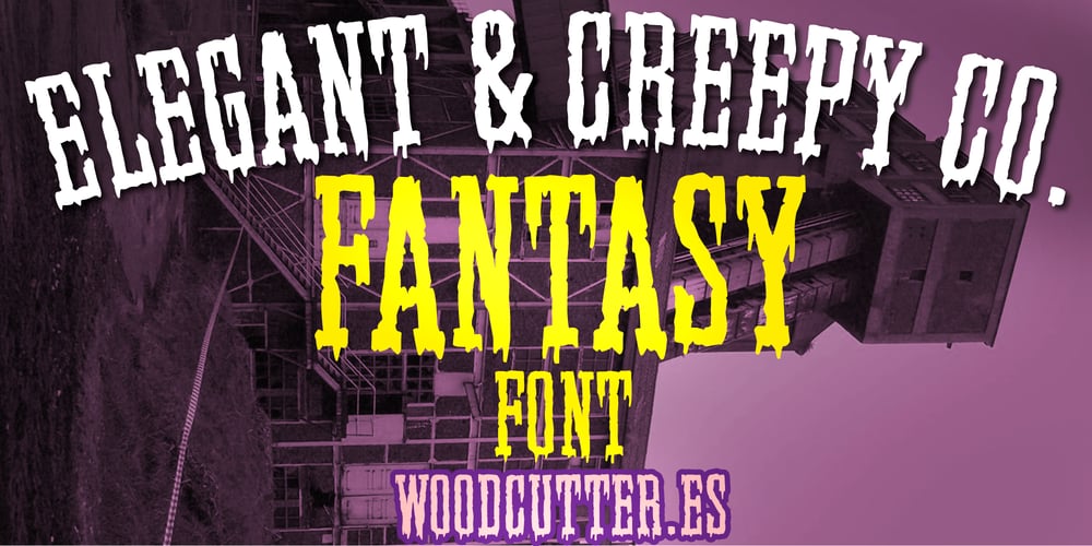 Elegant & Creepy Company font