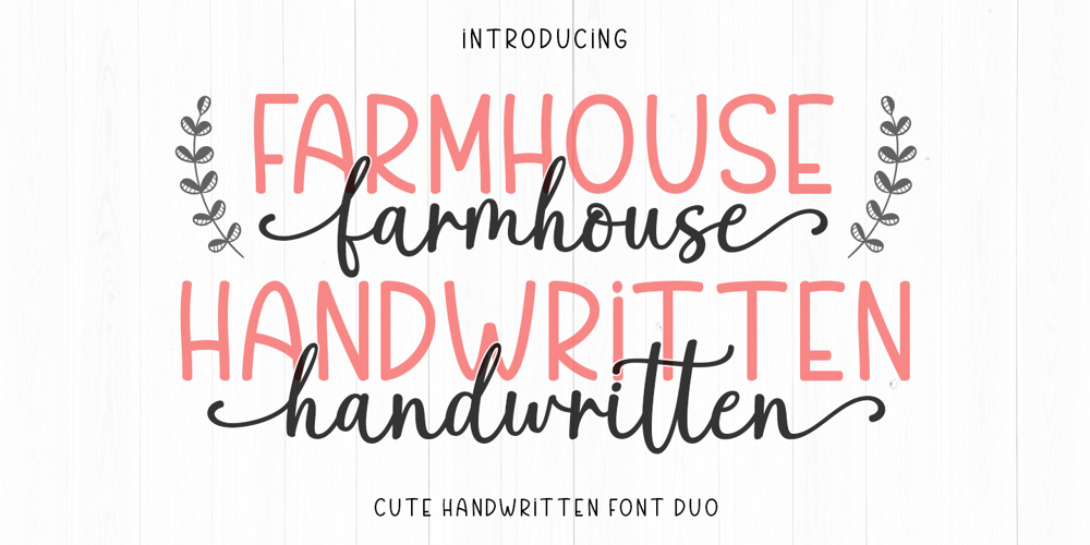 Farmhouse Handwritten Script font