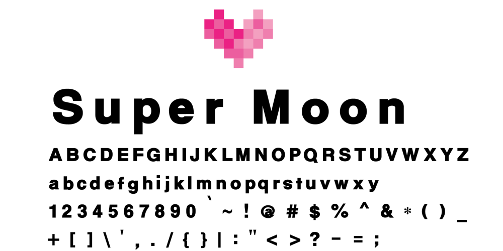 Super Moon font