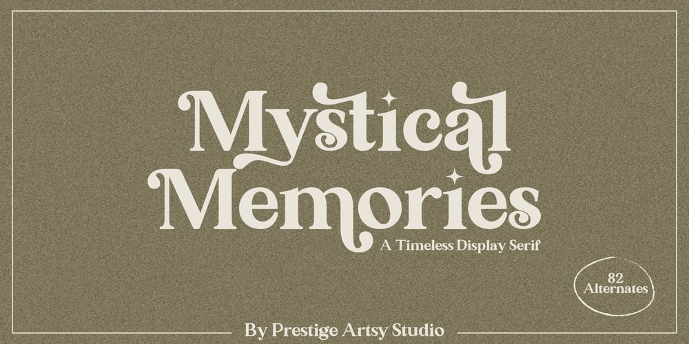 Mystical Memories font