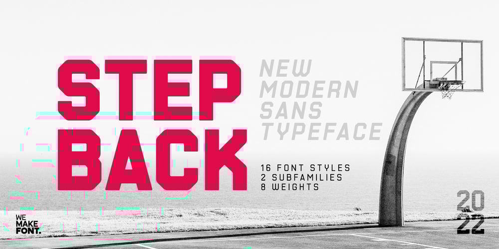 Stepback font