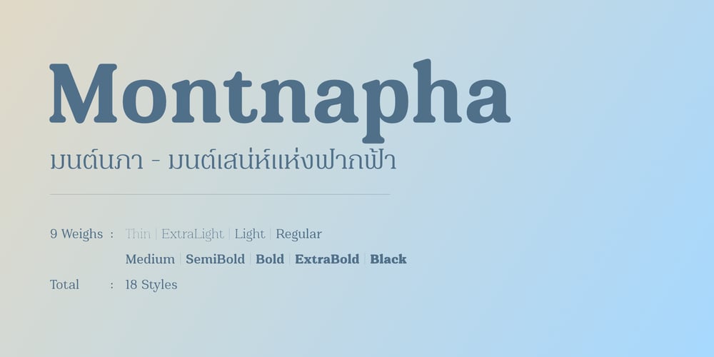 Montnapha font