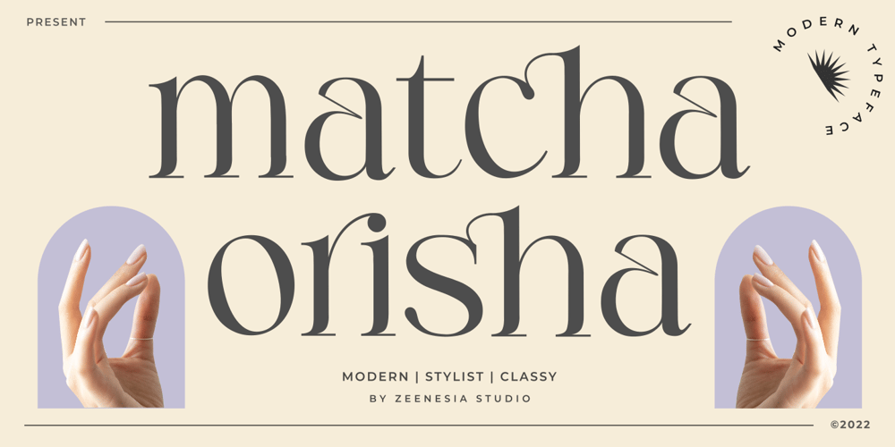 Matcha Orisha font