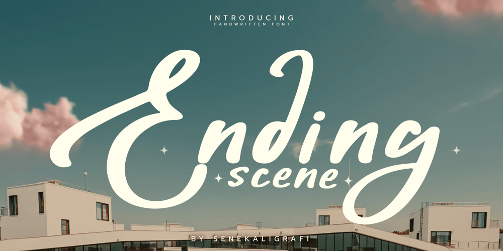 Ending Scene font