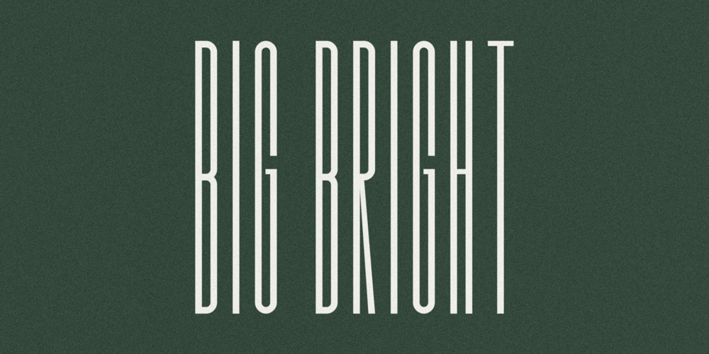Big Bright font