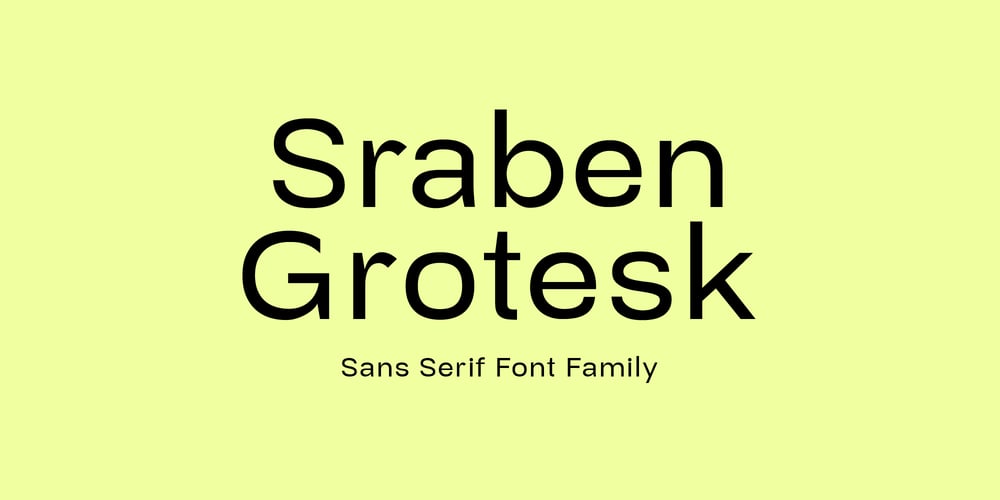 Sraben Grotesk font