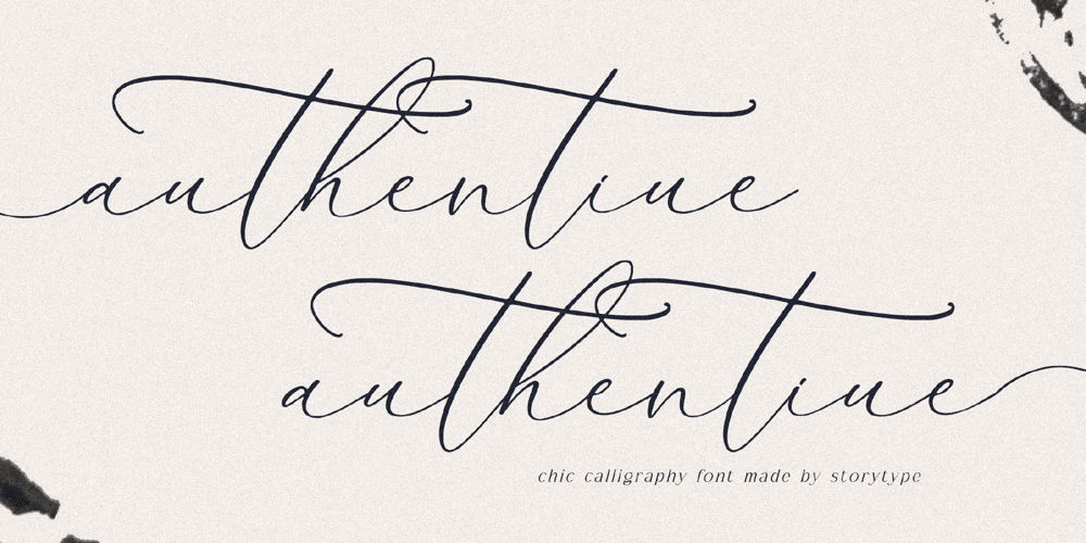 Authentiue font