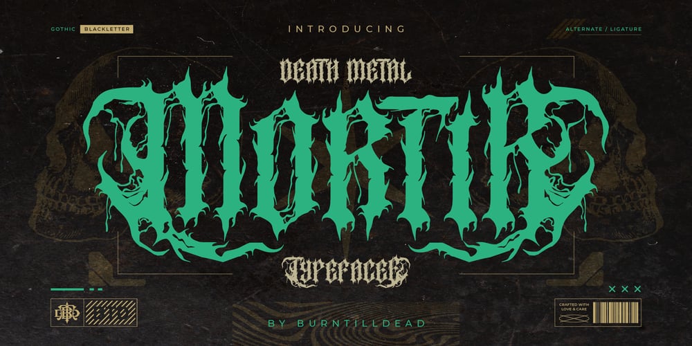 Mortir Death Metal font