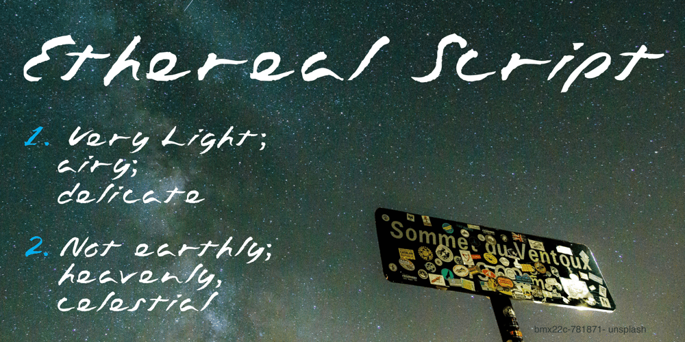 Ethereal Script Font font