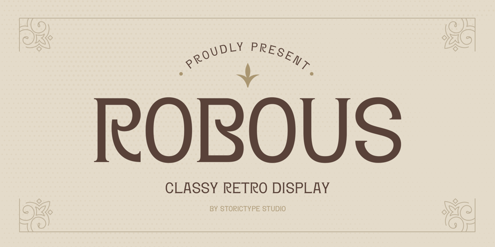 Robous font