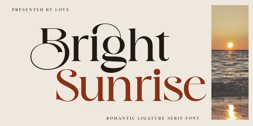 Bright Sunrise font