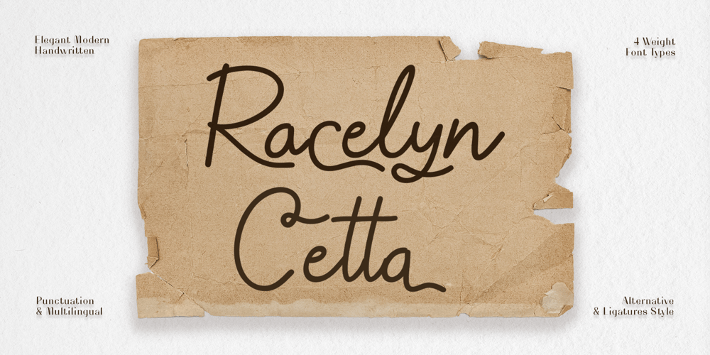 Racelyn Cetta font