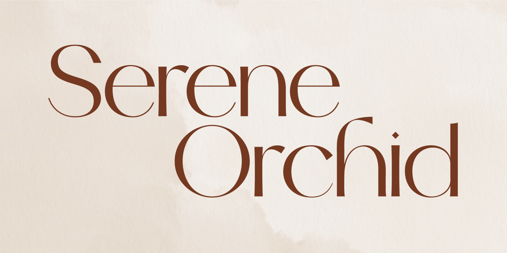 Serene Orchid font