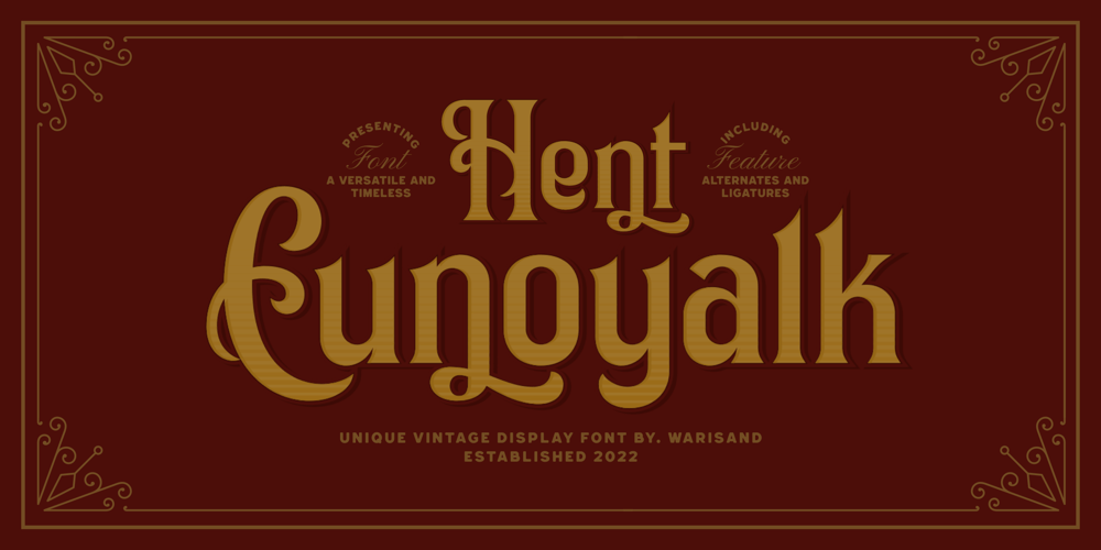 Hent Eunoyalk font