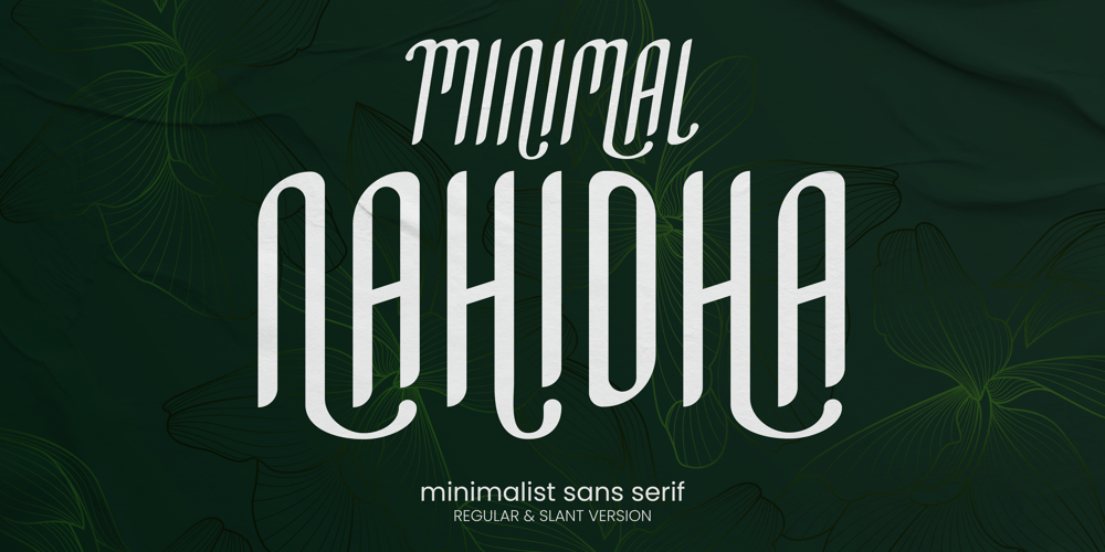 Minimal Nahidha font