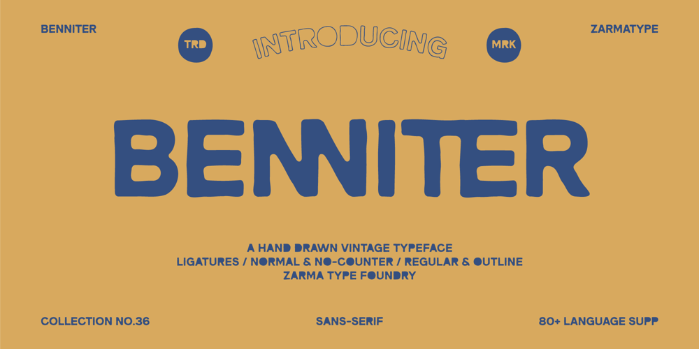 Benniter font
