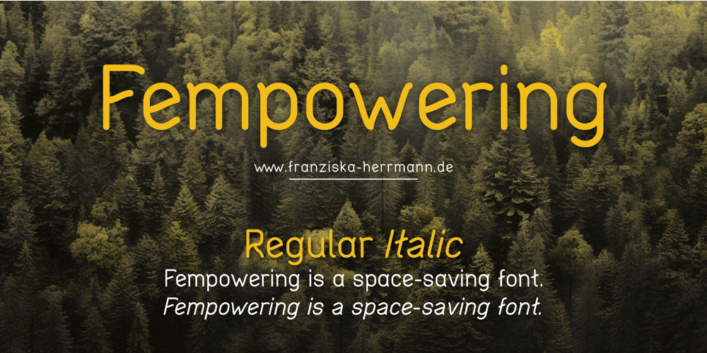Fempowering font