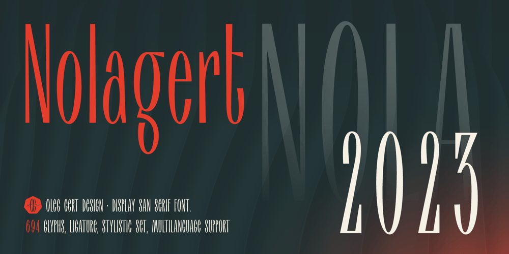 Nolagert font