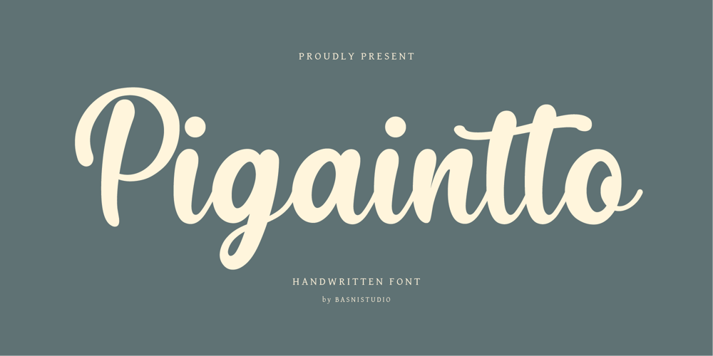 Pigaintto font