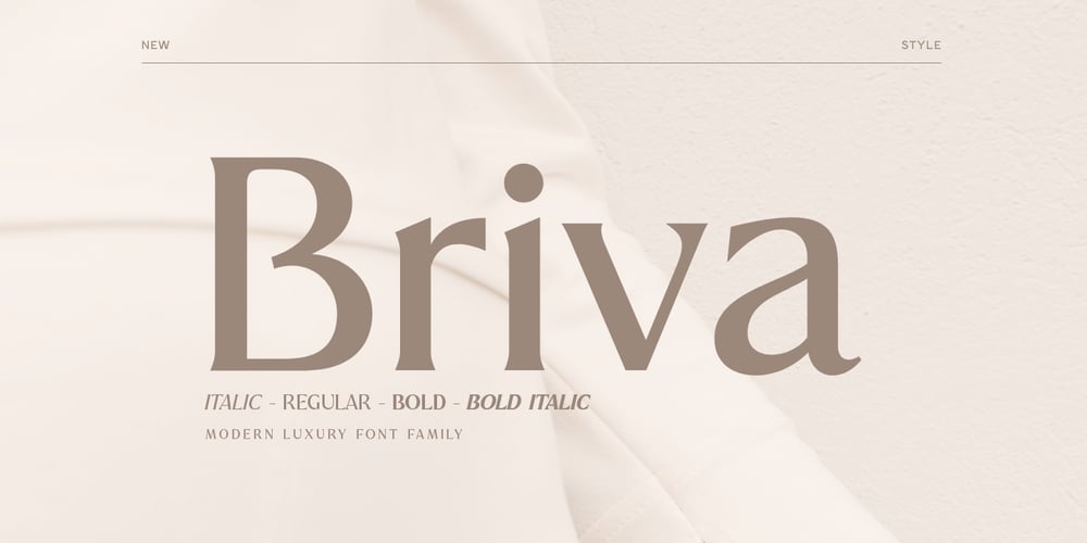 Briva font