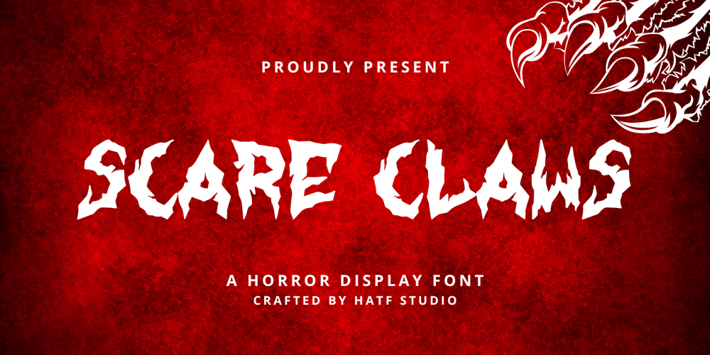 Scare Claws font