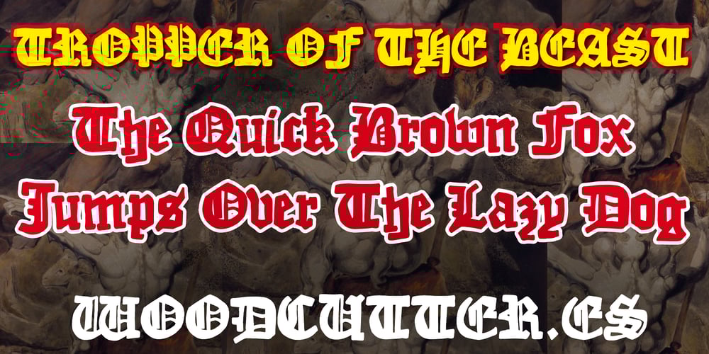 Tropper of the Beast font