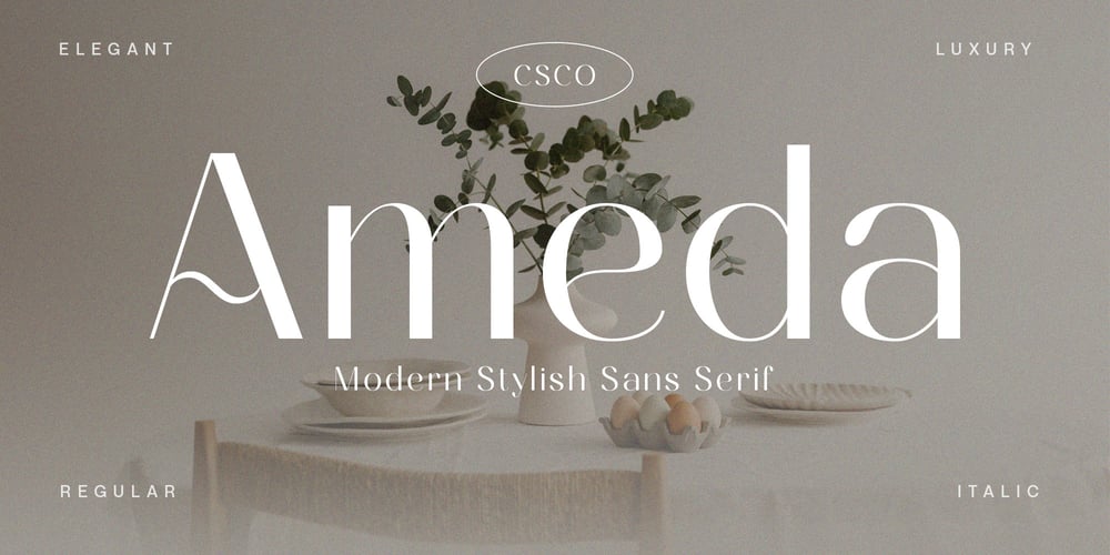 Ameda font