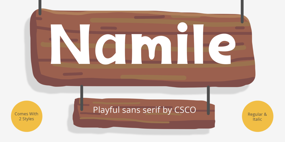 Namile font