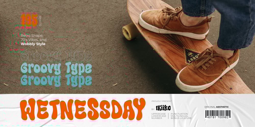 Wetnessday font