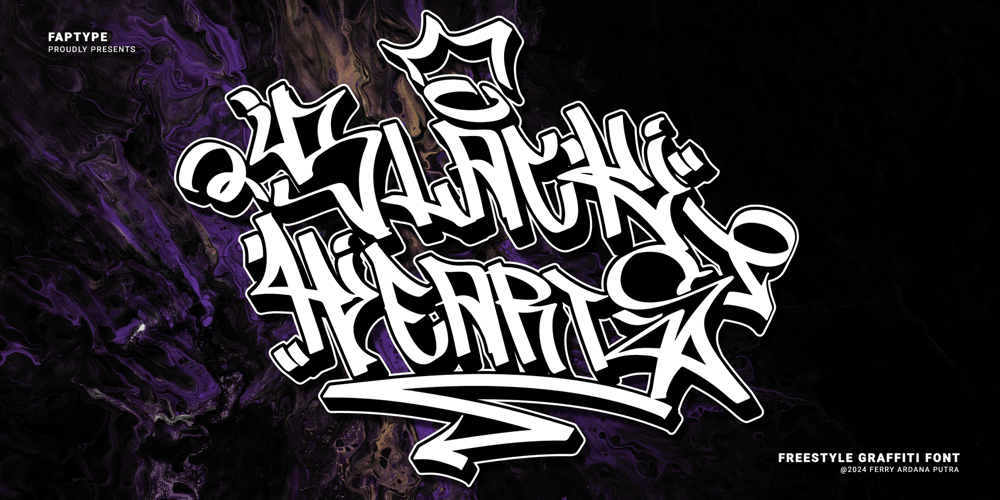 Black Hearts Graffiti font