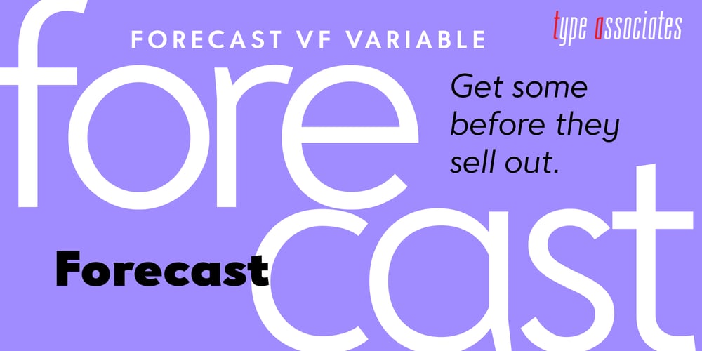 Forecast VF font