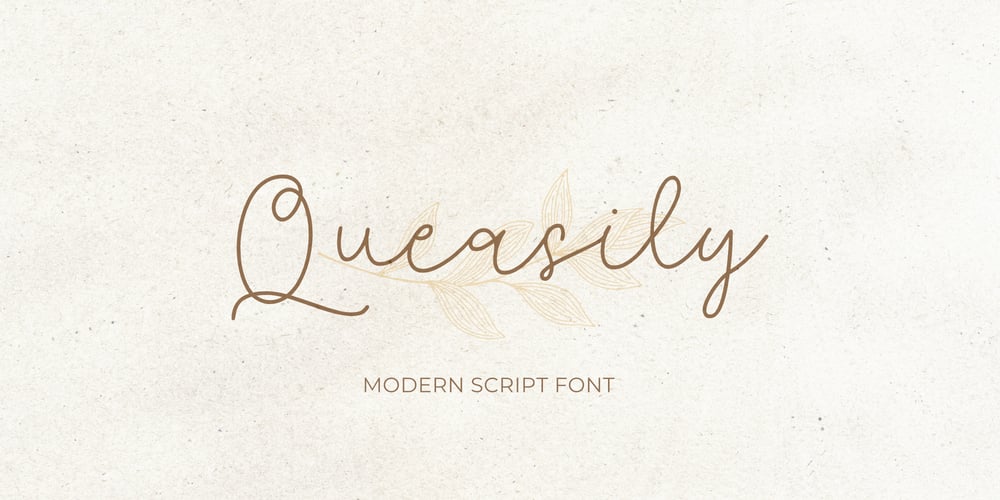 Queasily font