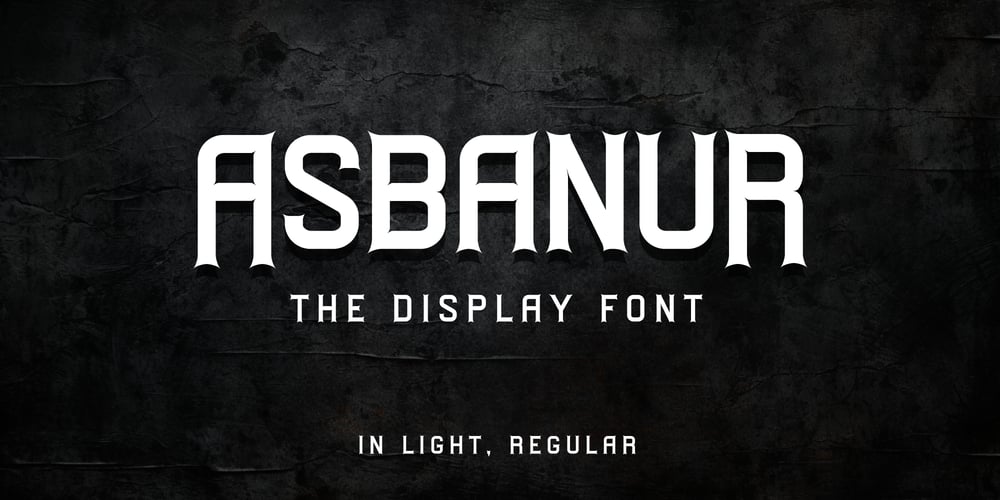 Asbanur font