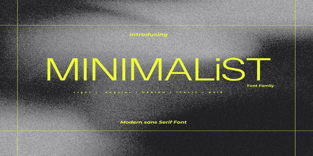 Minimalism font