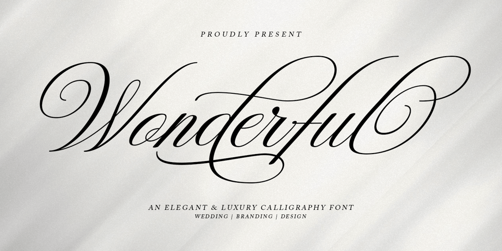 Wonderful Script font