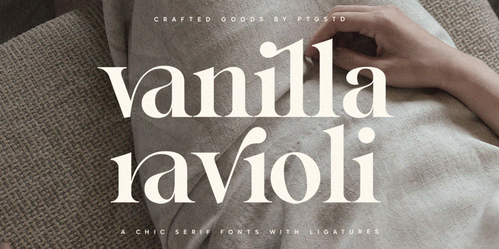 Vanilla Ravioli font