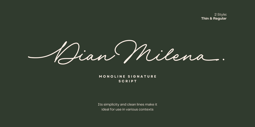 Dian Milena font