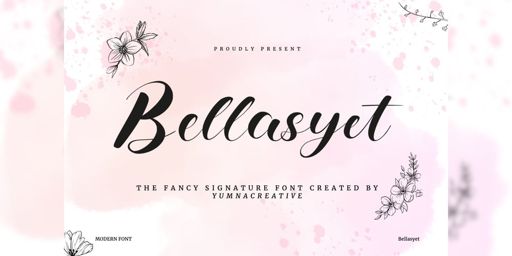 Bellasyet font
