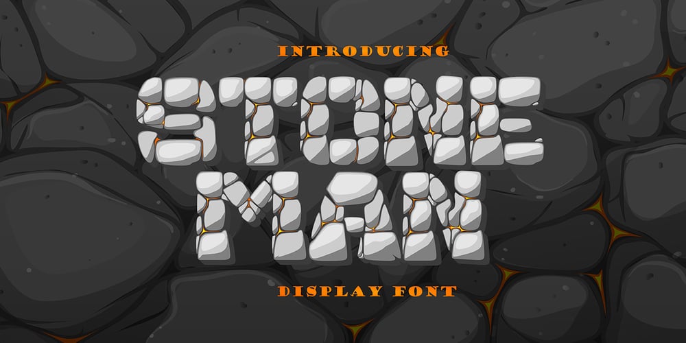 Stone Man Decorative font