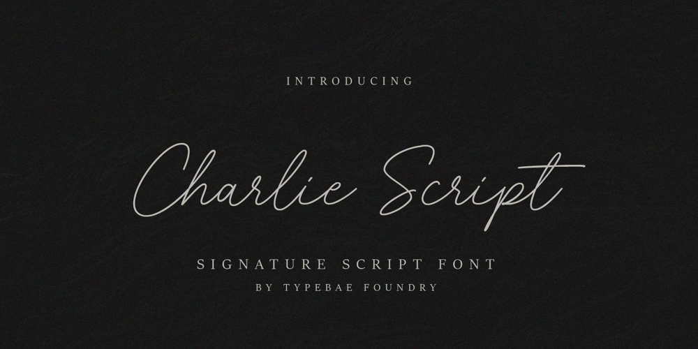 Charlie Script font